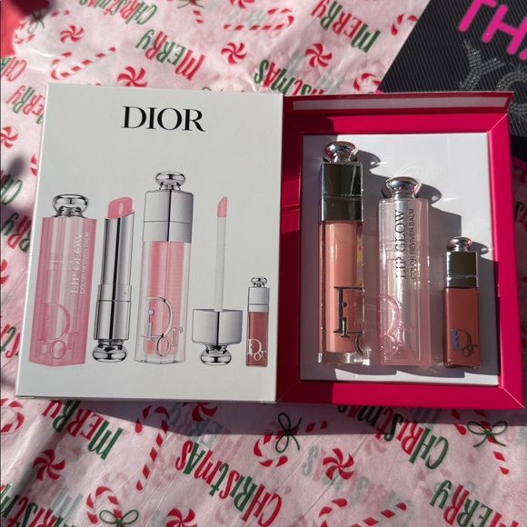 🌸New DIOR ADDICT 3 pcs Lip Essentials Set lip maximizer lip gloss lip plumper